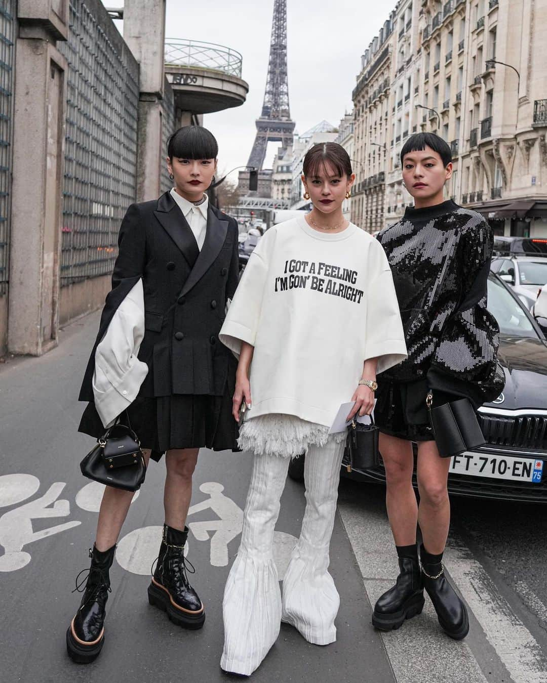 秋元梢さんのインスタグラム写真 - (秋元梢Instagram)「🤍sacai🖤 #pfw #sacai」3月21日 21時53分 - akimoto_kozue