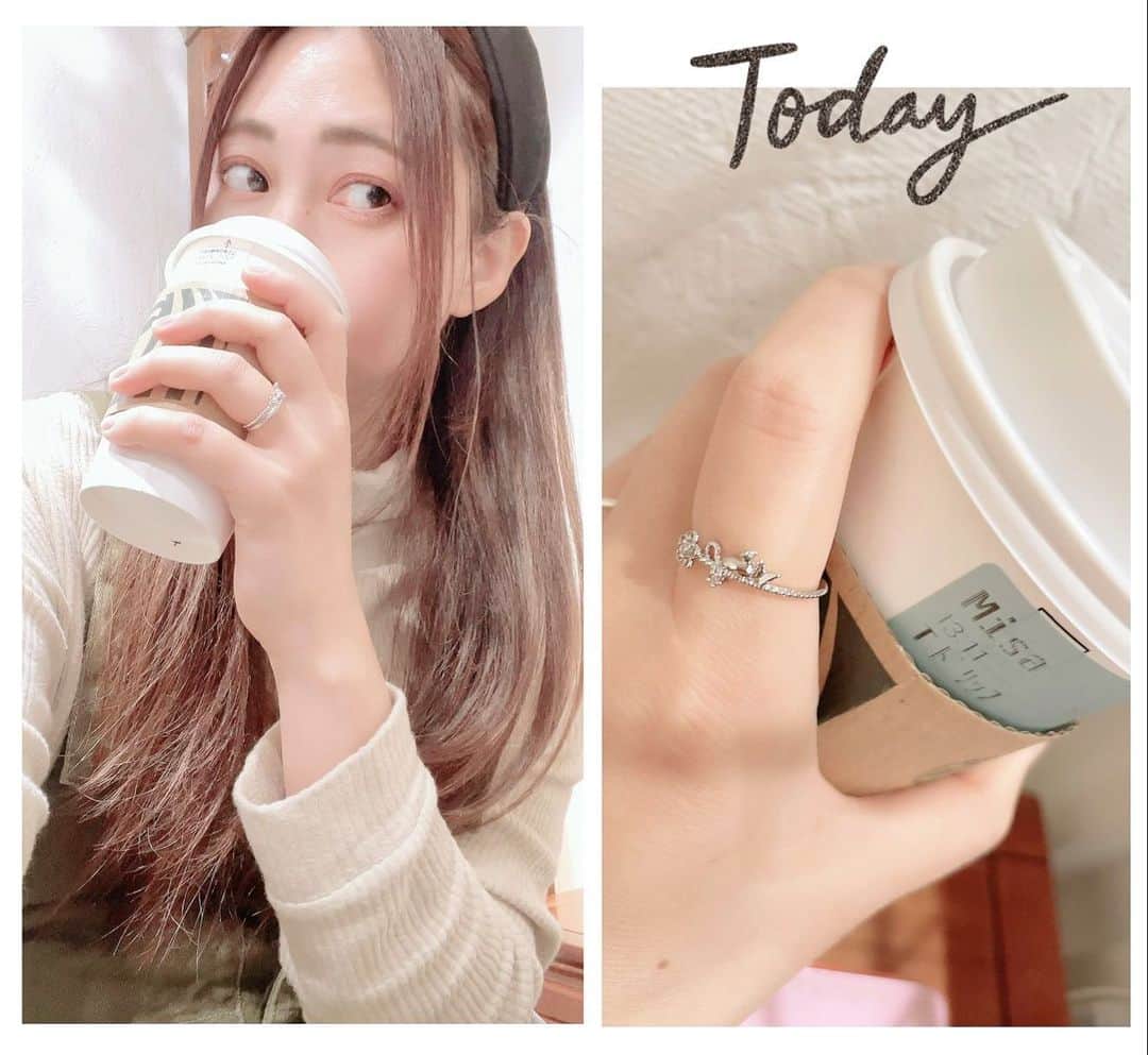のインスタグラム：「この度、「匠の未来観」さんとコラボでリングを監修させて頂きました。 私の大好きなライオンを入れてもらいました。こんな小さいのにちゃんとシルエットがライオンってわかる🦁  さりげないのにオシャレなデザイン。フリーサイズなので後ろで大きさは調整出来るから、サイズを気にする必要なし！  プレゼントにも良いと思います🎁  そして特別に、匠の未来観 楽天市場店で使えるコラボクーポンをいただきました。 注文の際、オプションコードに記入で割引適用されます。ぜひぜひお使いください💓  【匠×みさみさ監修の限定クーポンはコチラ↓】 クーポンコード : @misamisaupiupi in200 ※200円オフになります  今日スタバでモバイルオーダーしたら、カップに名前入ってた。これ嬉しいねっ☕️  PR @takumi_jewelry #リング #指輪 #オリジナルアクセサリー #オリジナルリング #おすすめアクセサリー #匠の未来観 #アクセサリー通販 #トリドリベース #オリジナルアクセサリー #２歳児ママ #ライオン #アクセサリー」