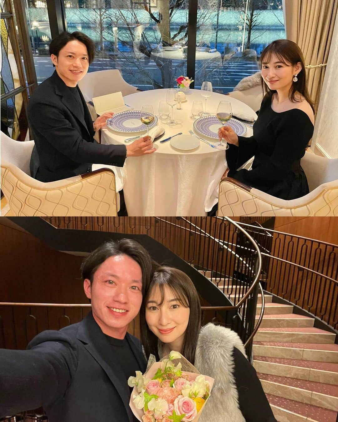 下田奈奈さんのインスタグラム写真 - (下田奈奈Instagram)「【3.21は結婚式記念日🕊】  結婚式から今日でまる1年🤭 東京會舘のRESTAURANT PRUNIERへ🍴  付き合い始めてから約3年 入籍してから約2年 結婚式から1年が経ちました🗓  長い人生の中ではまだまだ日は浅い二人ですが 毎日穏やかで笑いが絶えない日々に感謝です 毎日幸せをいっぱいありがとう〜🫶🏻  今日のお祝いディナーも楽しくて楽しくて 思い出に写真もいっぱい撮りました✌🏻  いつもありがとう これからもよろしくね💐  #相変わらずお酒で顔が赤い夫🤵🏻 笑  #結婚式記念日 #結婚式記念日ディナー #東京會舘 #東京會舘卒花 #東京會舘プルニエ #レストランプルニエ #restaurantprunier」3月21日 23時25分 - shimodanana