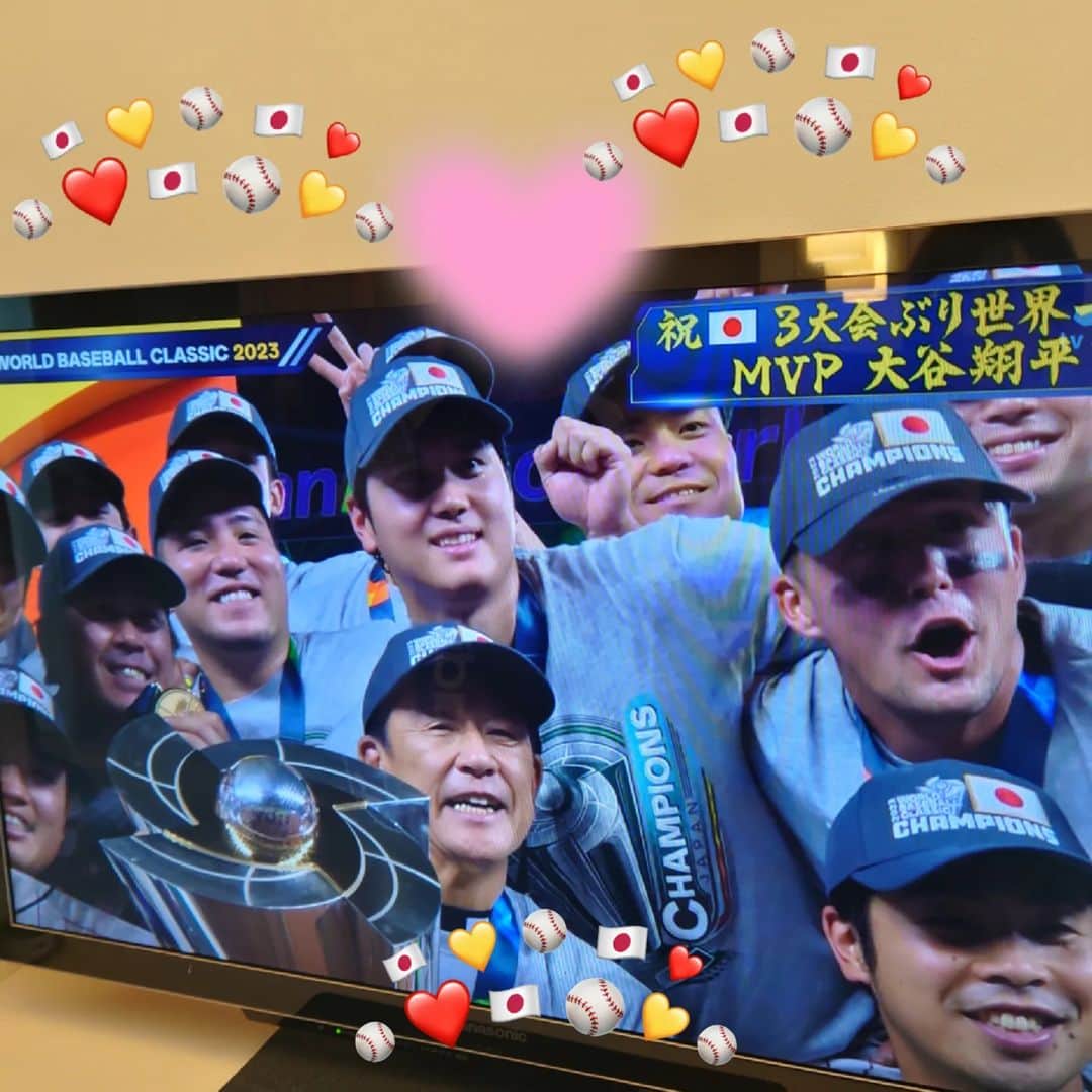 小島奈津子さんのインスタグラム写真 - (小島奈津子Instagram)「2023.3.22 ✨⚾🇯🇵世界一🇯🇵⚾✨ おめでとうございます！ 楽しませてくれて、 元気づけてくれて、 ありがとうございます！」3月22日 12時09分 - kojimanatsuko_official