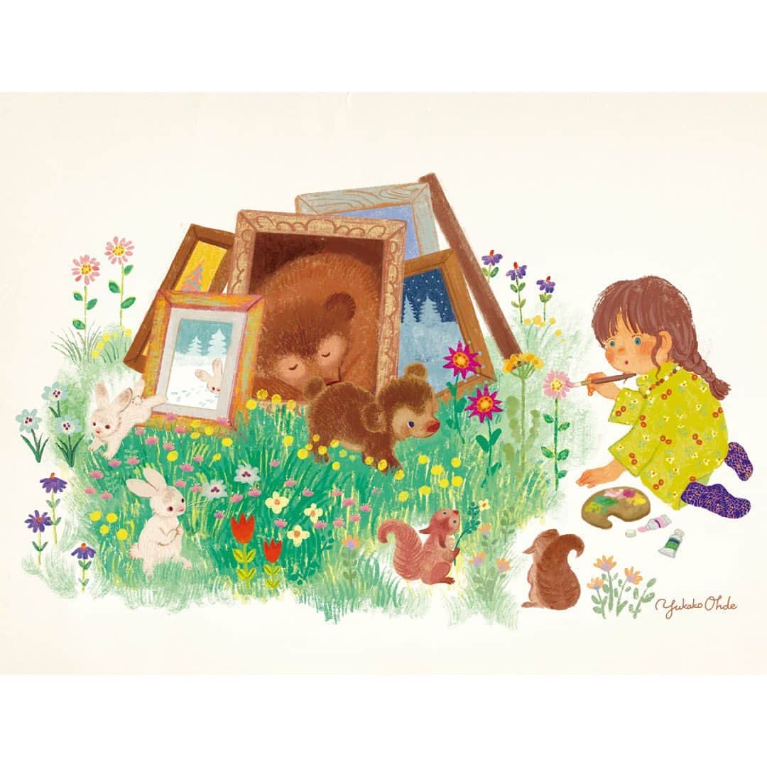 おおで ゆかこのインスタグラム：「🌷🌼 外が春らしくなってきましたね🌱」