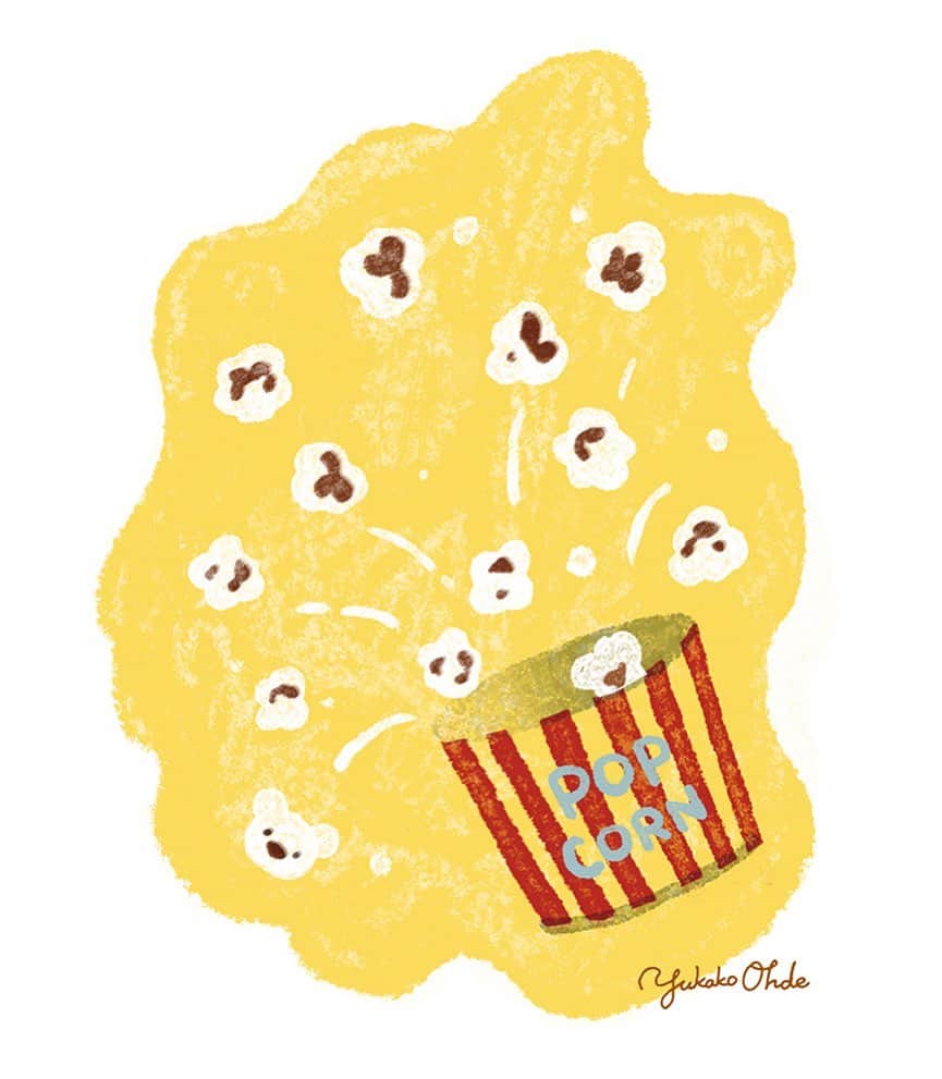 おおで ゆかこのインスタグラム：「🐻‍❄️🍿」