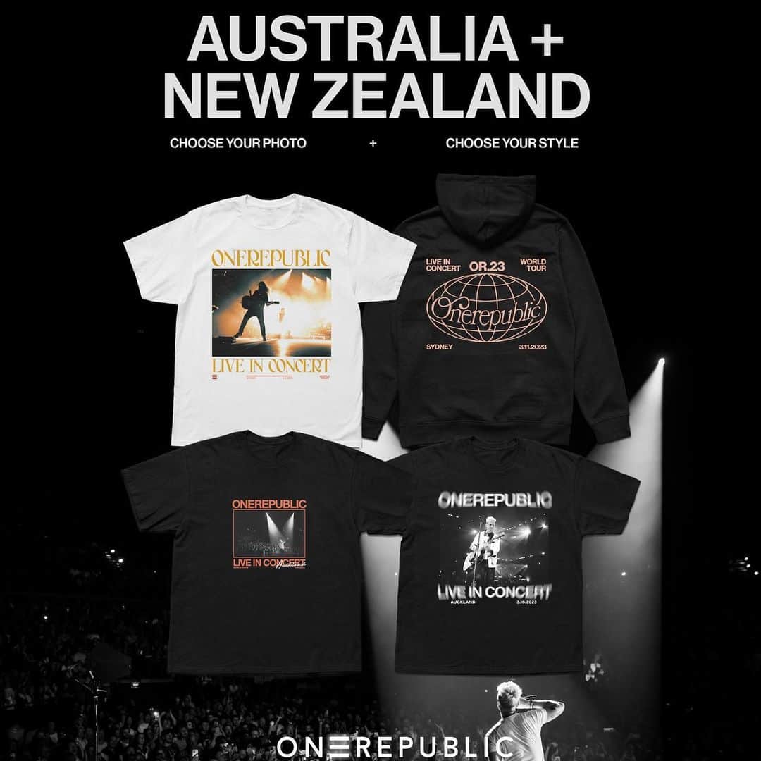 OneRepublicさんのインスタグラム写真 - (OneRepublicInstagram)「Australia + New Zealand go get your custom merch & downloadable photos now. Only around for 10 days so don’t wait. EventShop.com/ONEREPUBLIC」3月22日 6時47分 - onerepublic