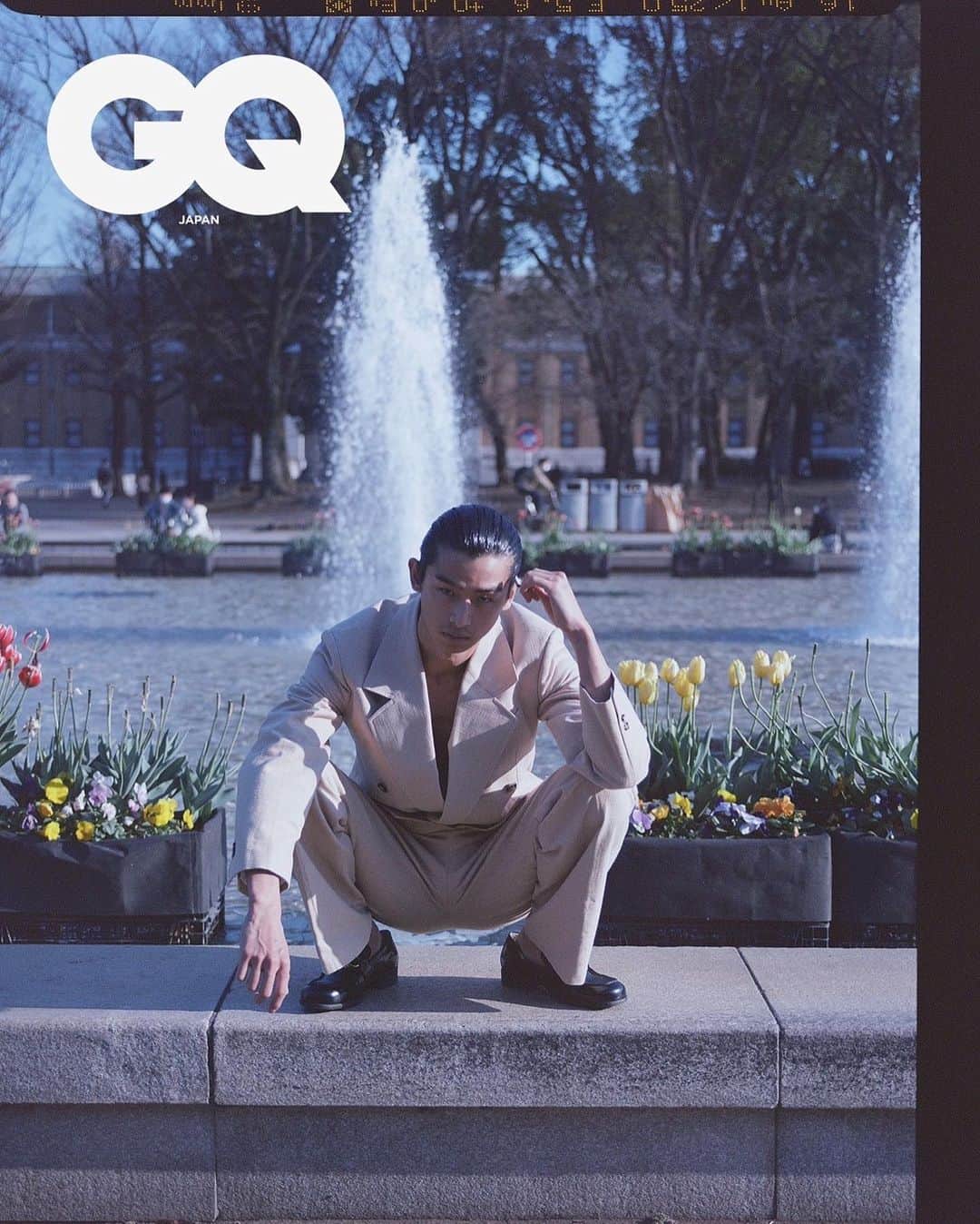 Shun Watanabeのインスタグラム：「@gqjapan @yugo_takano  Photography @dasomhahn  Hair @mikioaiz  Fashion Editor @dj_poipoi and Me」