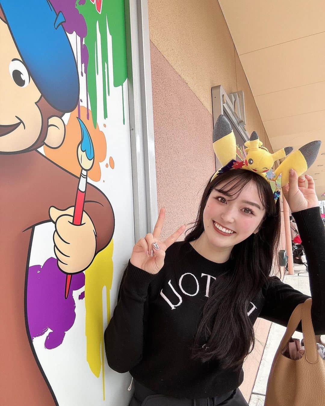 リサのインスタグラム：「ラッキーガール🤞  #ユニバーサルスタジオジャパン」