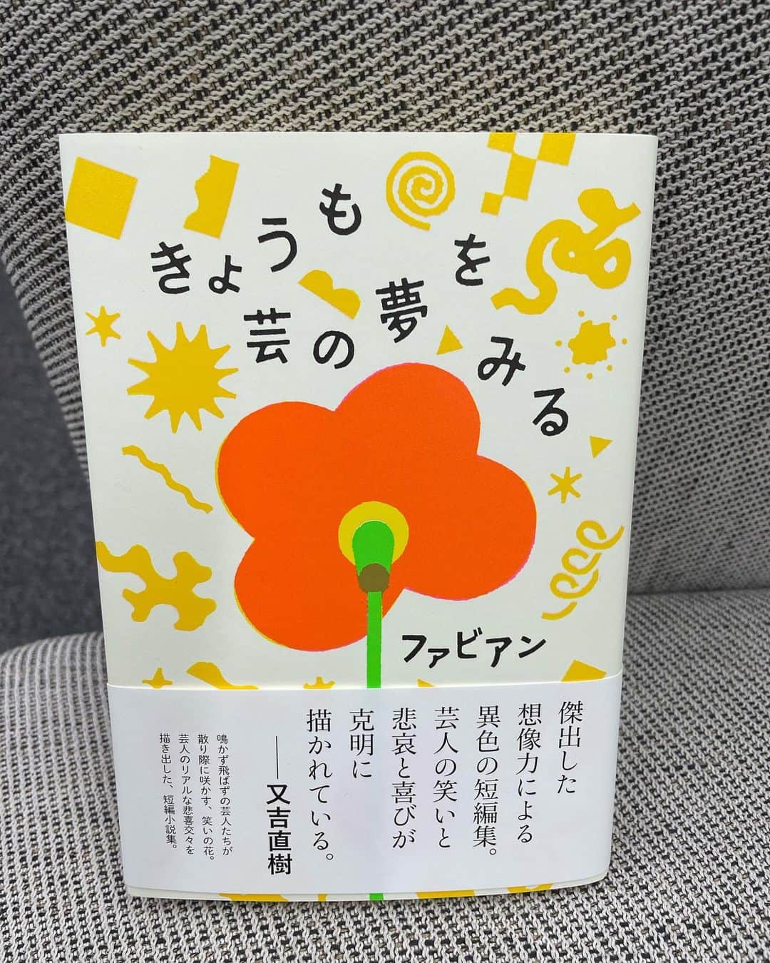 東野幸治のインスタグラム：「名古屋のノブナガっていう番組で「思い出かけっこ」っていうロケを担当していたファビアンが本を出していました。 マネージャーから出版からだいぶ経って頂きました。 「きょうも芸の夢をみる」 装丁をいいんじゃないですか⁉︎まだ読んでませんが、今から読みます。」