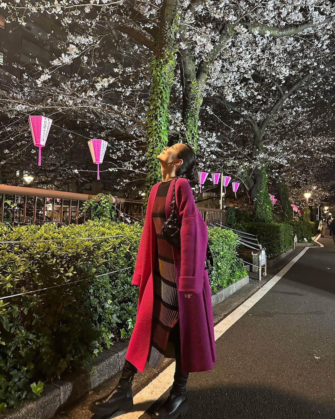 入夏さんのインスタグラム写真 - (入夏Instagram)「今年もこの季節がやってきたね🌸  どんな桜も綺麗だけど、やっぱり夜桜が好き。  トレーニング後で腹ペコすぎて 出店に夢中だったけど😋笑  #cherryblossom #sakura #夜桜」3月22日 10時52分 - iruka__offi