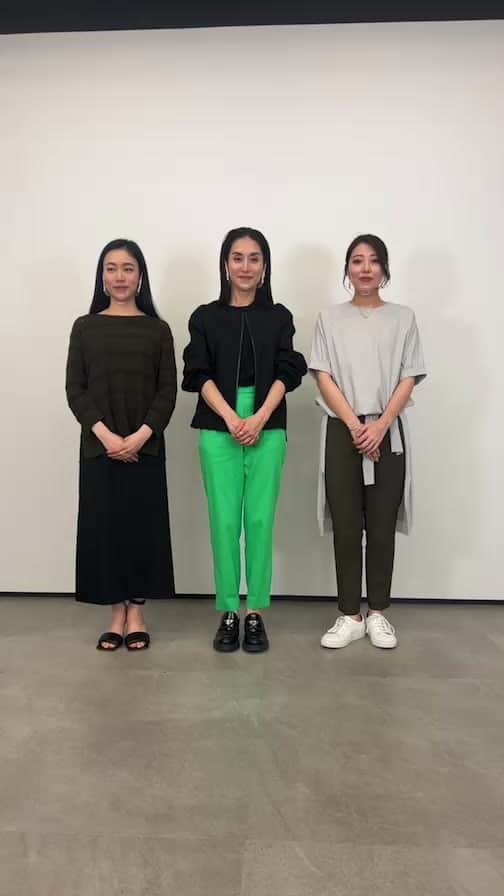 亀恭子のインスタグラム：「@theory_luxe_official  今季からご自宅で手洗い可能になったリネンストレッチ素材CRISP LINENをはじめ、4月の新作をご紹介しました☺︎」