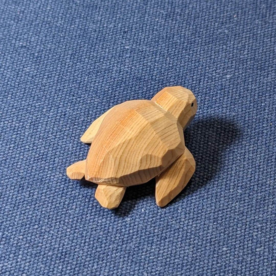 Seiji Kawasakiさんのインスタグラム写真 - (Seiji KawasakiInstagram)「ウミガメの木彫りを作りました。アカウミガメです」3月22日 17時05分 - seiji_kawasaki