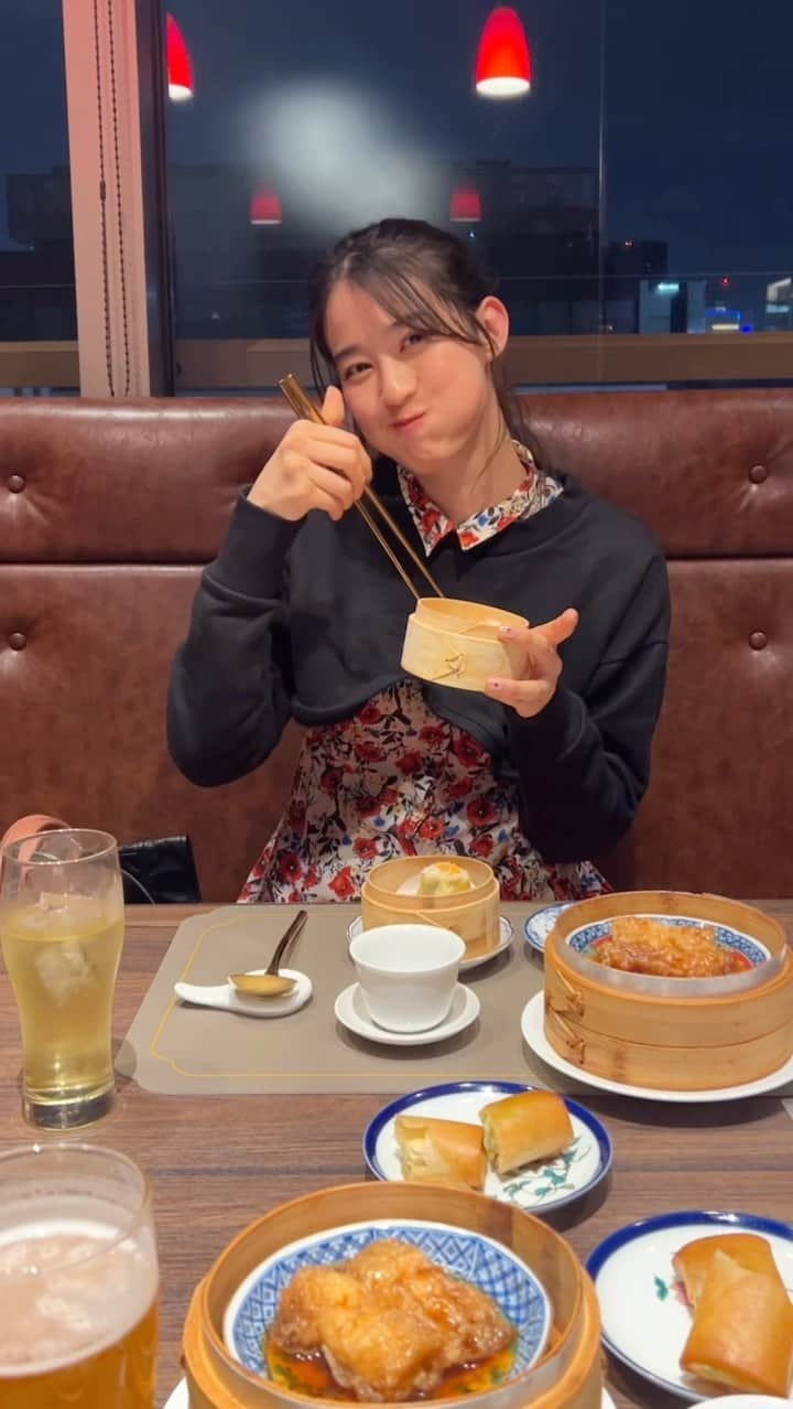 青野楓のインスタグラム：「たまに食べる中華。 美味しかった❤️‍🔥 春巻きぱりっぱりで飛び散るからデートでは春巻きNG🙅‍♀️笑  @canton8_ginza #ミシュラン #香港料理 #広東料理 #中華料理 #Canton8銀座 #銀座点心料理 #トリドリベース #銀座中華」