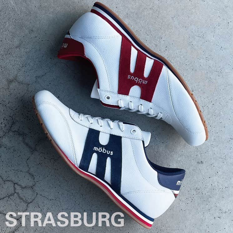 Mobus Footwearのインスタグラム：「STRASBURG ミッドソールのトリコカラーが印象的なニューモデル。踵下にはシャンク(補強材）が入り、しっかりとした履き心地。シンプルなレザースニーカー。  ▶️Price:9,900 ▶️Size:40-44 ▶️Material：レザー ーーーーーーーーーーー 🔍 STRASBURG の購入はアカウントトップの（@mobusofficial）から！   @mobusshop  @mobuskyoto  @mobusnagoya  @mobusshimokitazawa #mobus #モーブス #mobussneaker #モーブススニーカー #ドイツ #mobusofficial #mobusoriginal #SASCHA #おしゃれさんと繋がりたい #シンプルコーデ #タウン #デートコーデ #ビジカジ #Traditional #トラディショナル #walk #kickstagram #冬コーデ #コーディネート #カジュアルコーデ #スニーカーコーデ  #足元コーデ #カジュアルファッション #キックス #スニーカー大好き #シューズ #ドイツ #ブンデスリーガ」