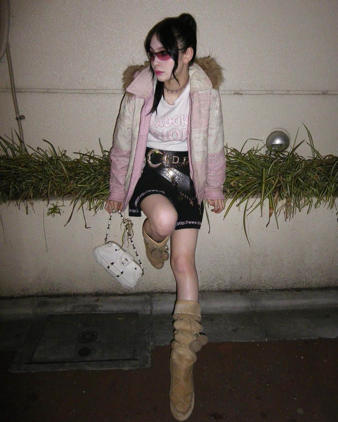 西尾エイミさんのインスタグラム写真 - (西尾エイミInstagram)「†🌚🌸β☆*ﾟ¨ﾟﾟ･*」3月22日 18時55分 - delinquent_doll