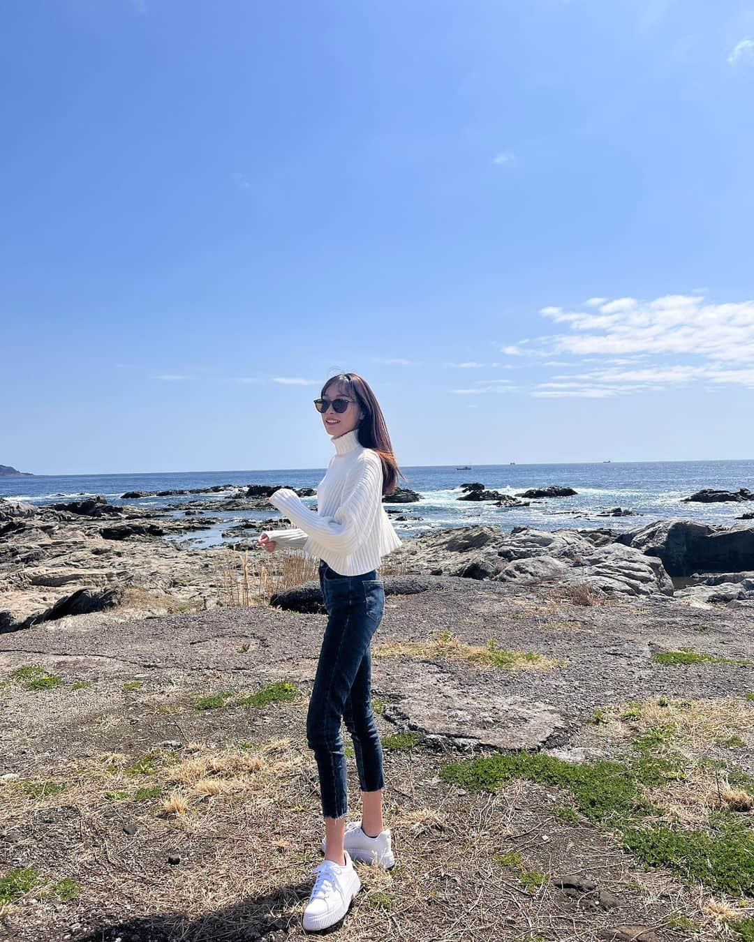 岡島彩花さんのインスタグラム写真 - (岡島彩花Instagram)「海ーーーー！」3月22日 20時04分 - okajima_ayaka