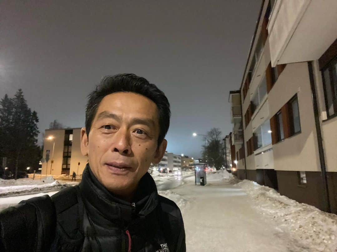 ぜんじろうのインスタグラム：「フィンランド🇫🇮ヘルシンキ。めっちゃ雪。」
