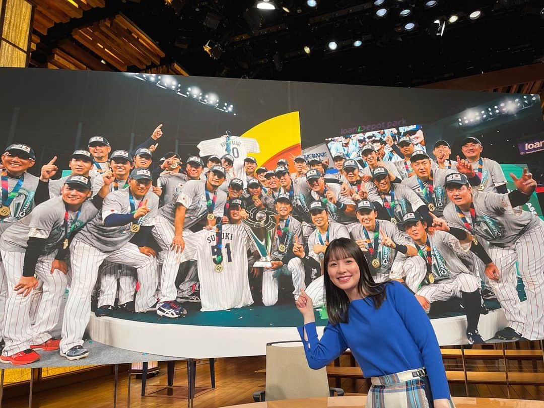 渡辺瑠海のインスタグラム：「. 野球の楽しさを教えてもらいました😌 たくさんの感動をありがとうございました！！  #wbc #⚾️」