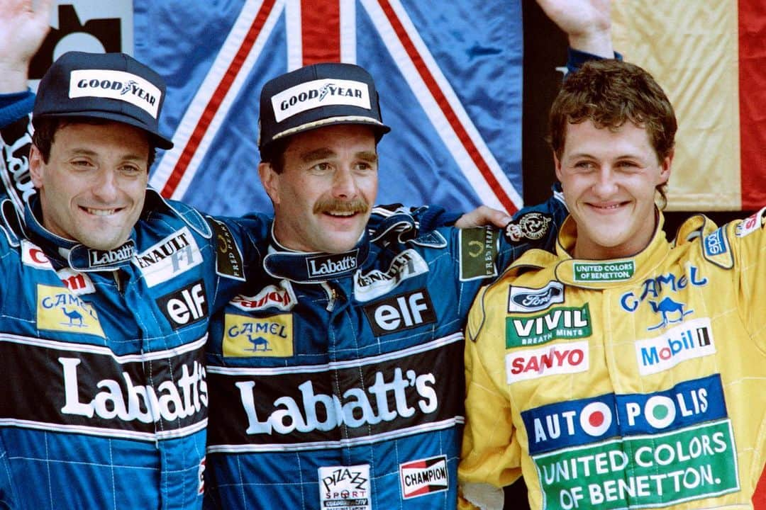 ミハエル・シューマッハさんのインスタグラム写真 - (ミハエル・シューマッハInstagram)「Michael in yellow. First F1 podium #OTD, 22 March 1992. 154 podium finishes to follow.   @nigelmansell @riccardopatreseofficial  #GPMexico Pics: GERARDO MAGALLON / AFP」3月22日 23時48分 - michaelschumacher