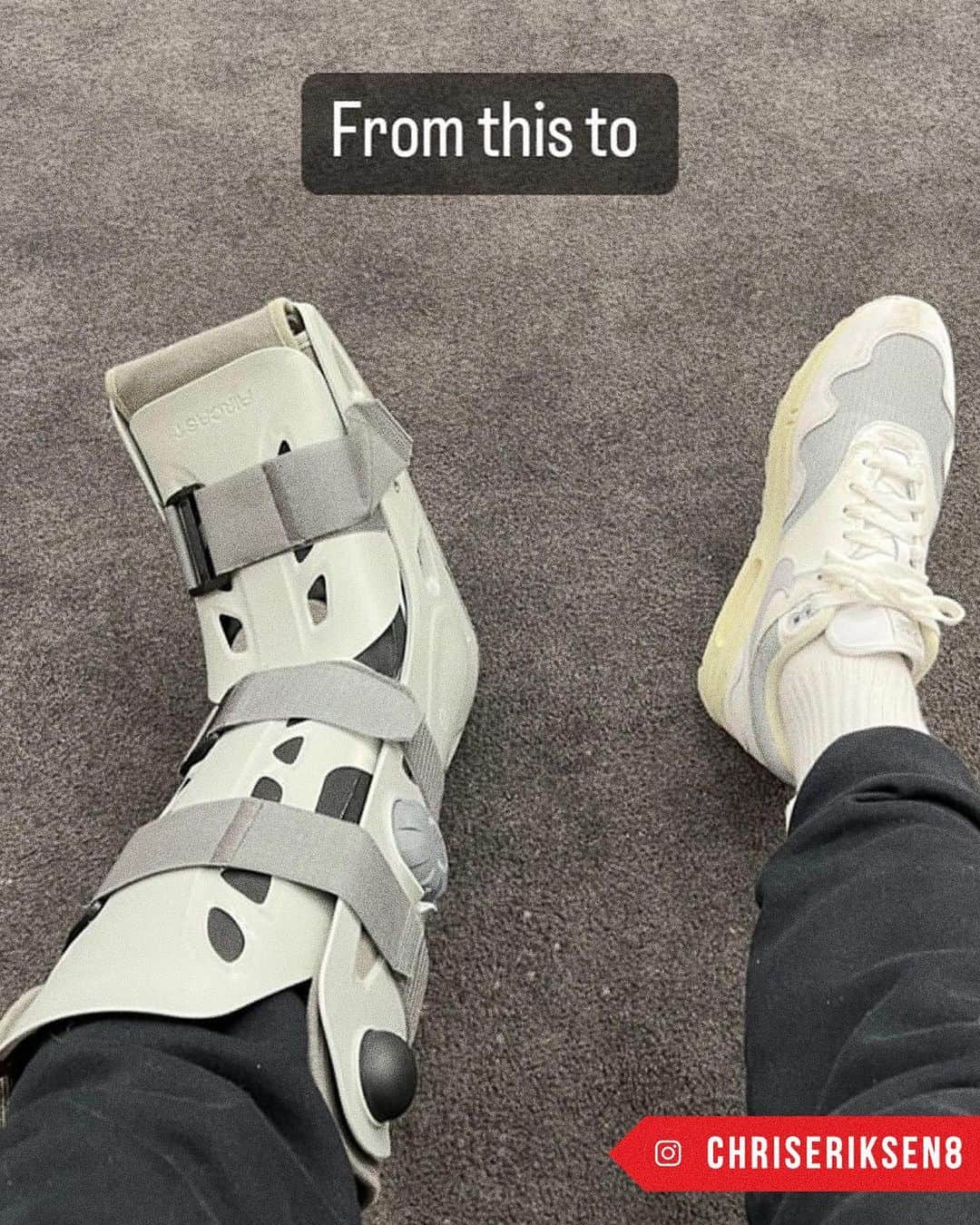 クリスティアン・エリクセンのインスタグラム：「On the comeback trail 💪❤️  #MUFC #ManUtd #Eriksen」