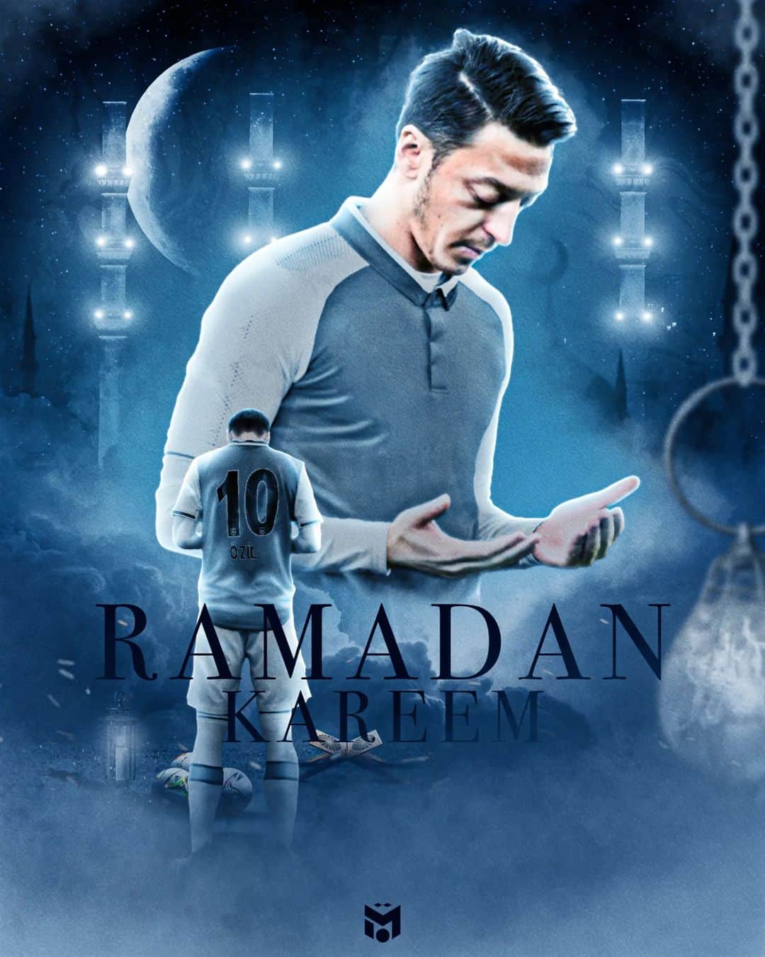 メスト・エジルのインスタグラム：「Ramadan Mubarak to all my Muslim brothers and sisters. May this special month bring peace & happiness to everyone 🤲🏼🌎 || Hoşgeldin onbir ayın sultanı. Herkese hayırlı ramazanlar diliyorum 🤲🏼🌙 || كل عام وانتم بألف خير جميعآ الله يتقبل صيامكم وقيامكم وطاعاتكم أجمعين رمضان كريم 🌙」