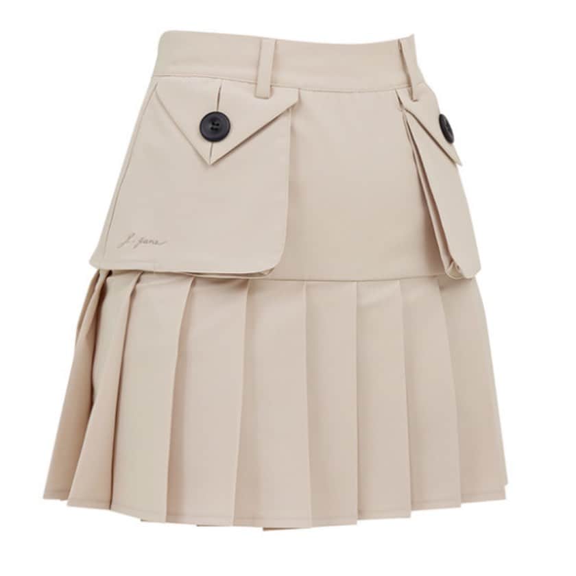 J.JANE JAPANさんのインスタグラム写真 - (J.JANE JAPANInstagram)「.  ✼••┈┈┈┈••✼••┈┈┈┈••✼  J.JANE Spring collection 〜🌷  ●Bottoms  Big Pocket Trench Skirt(Beige)  ✼••┈┈┈┈••✼••┈┈┈┈••✼  新作のボトムスは 淡い色調と軽やかな質感で クラシックなムード溢れるトレンチスカート。  季節を問わず 快適に着用できます。  ポイントとなる大きいポケットが付いており、ヒップラインにかけてプリーツが覆っているので 足元も細く演出してくれる デザインが特徴的です。  🇯🇵 https://www.j-jane.jp/  ⋱⋰ ⋱⋰ ⋱⋰ ⋱⋰ ⋱⋰ ⋱⋰ ⋱⋰  #韓国ゴルフウェア#ゴルフウェア#ゴルフウェアレディース #可愛いゴルフウェア#j_jane#ゴルフウェアセレクトショップ #人気ゴルフウェア #ゴルフ女子#ゴルフ女子コーデ」3月23日 8時33分 - j.jane_japan