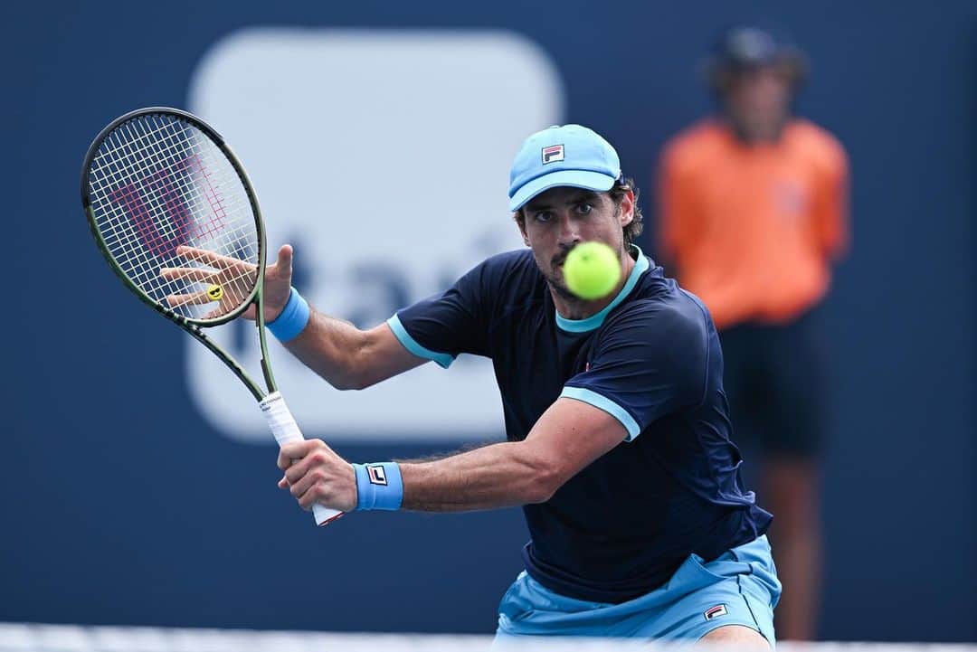 ギド・ページャのインスタグラム：「Se ganó el primer partido contra un gran rival, seguimos en el Miami Open!!」
