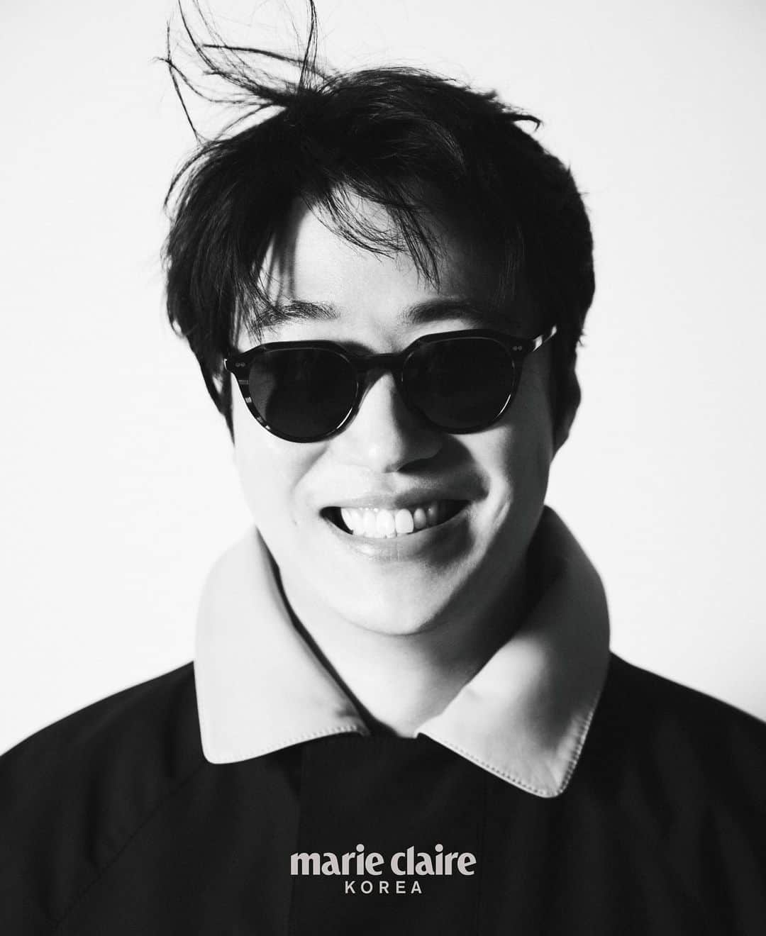 アン・ジェホンのインスタグラム：「@marieclairekorea 🖤」