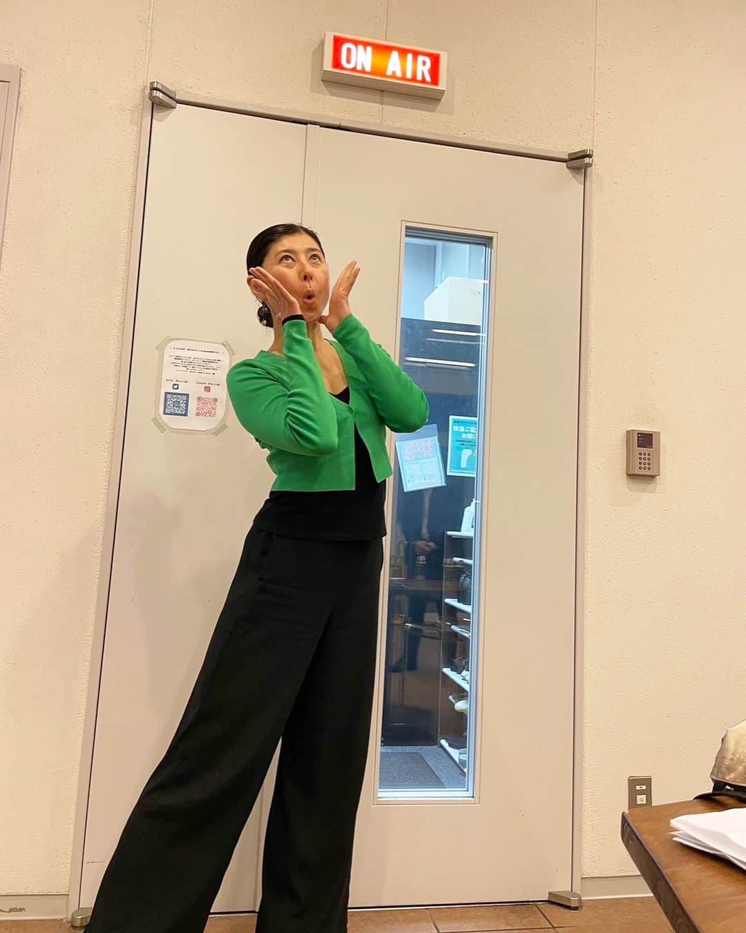 間々田佳子のインスタグラム：「ラジオ〜  ＃間々田佳子」