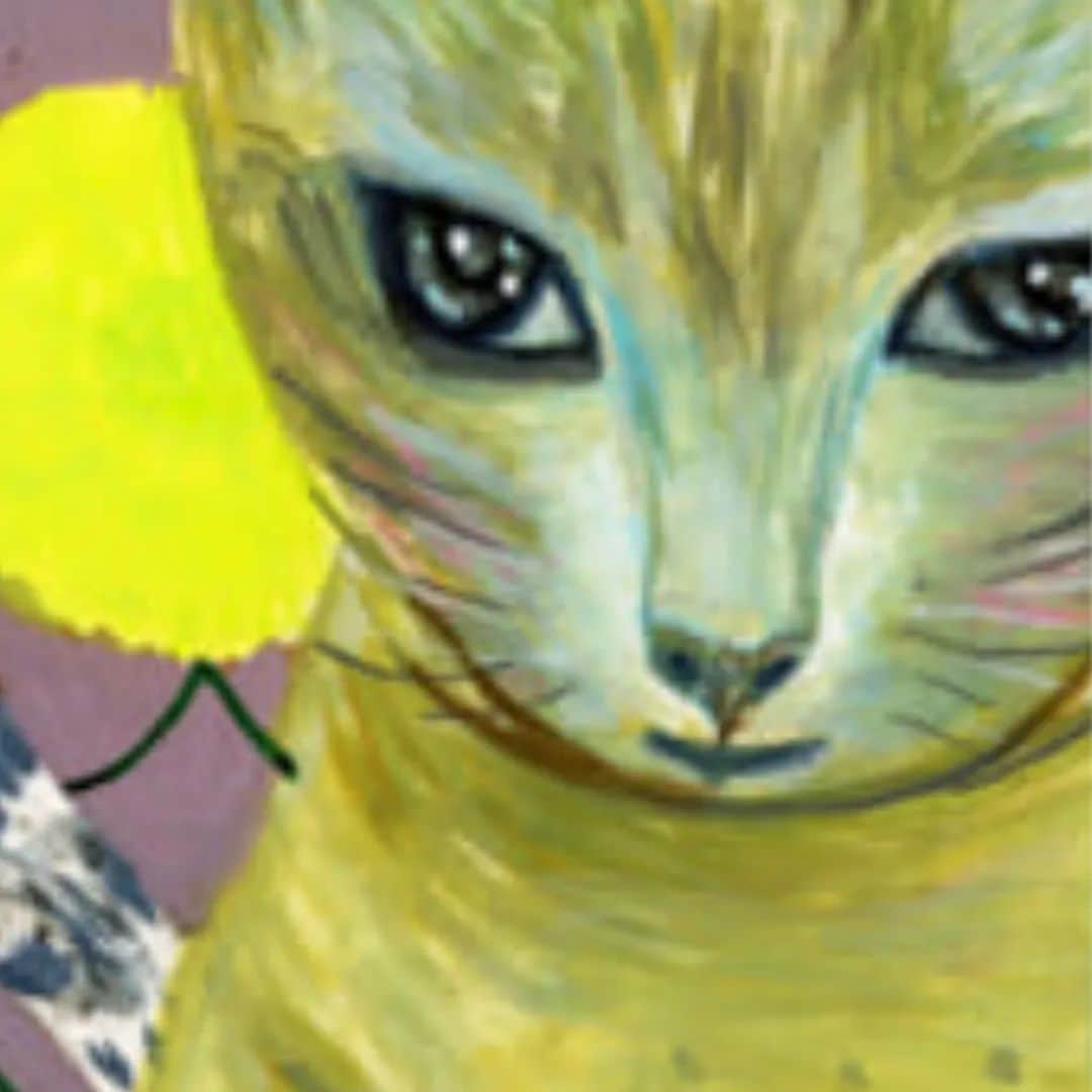 タンゲクンのインスタグラム：「にて隊まるごしちゃんの 連載がすでに始まってて ３回目出てます ドコノコに 前回ネコ枠を待たず〆切 寂しい思いしましたが ネコ枠今回あります。  先着順だと瞬殺でサイトが埋まってしまうので そんなこともありますよね これは２回と４回目の作品です ここでは最初の画像の黄色いちゃんは地域ネコの子 飼い主猫の友だちバリ在住  にて隊は海外の子も増えました #にて隊 #にて隊まるごしちゃん　#ドコノコ」