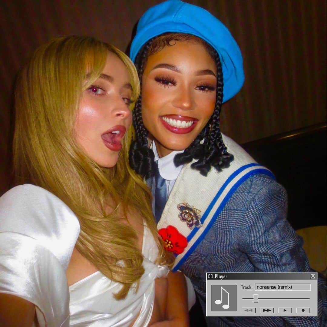 サブリナ・カーペンターのインスタグラム：「it’s coi leray and brina on the remixxxx 💕 @coileray OUT NOWWW」