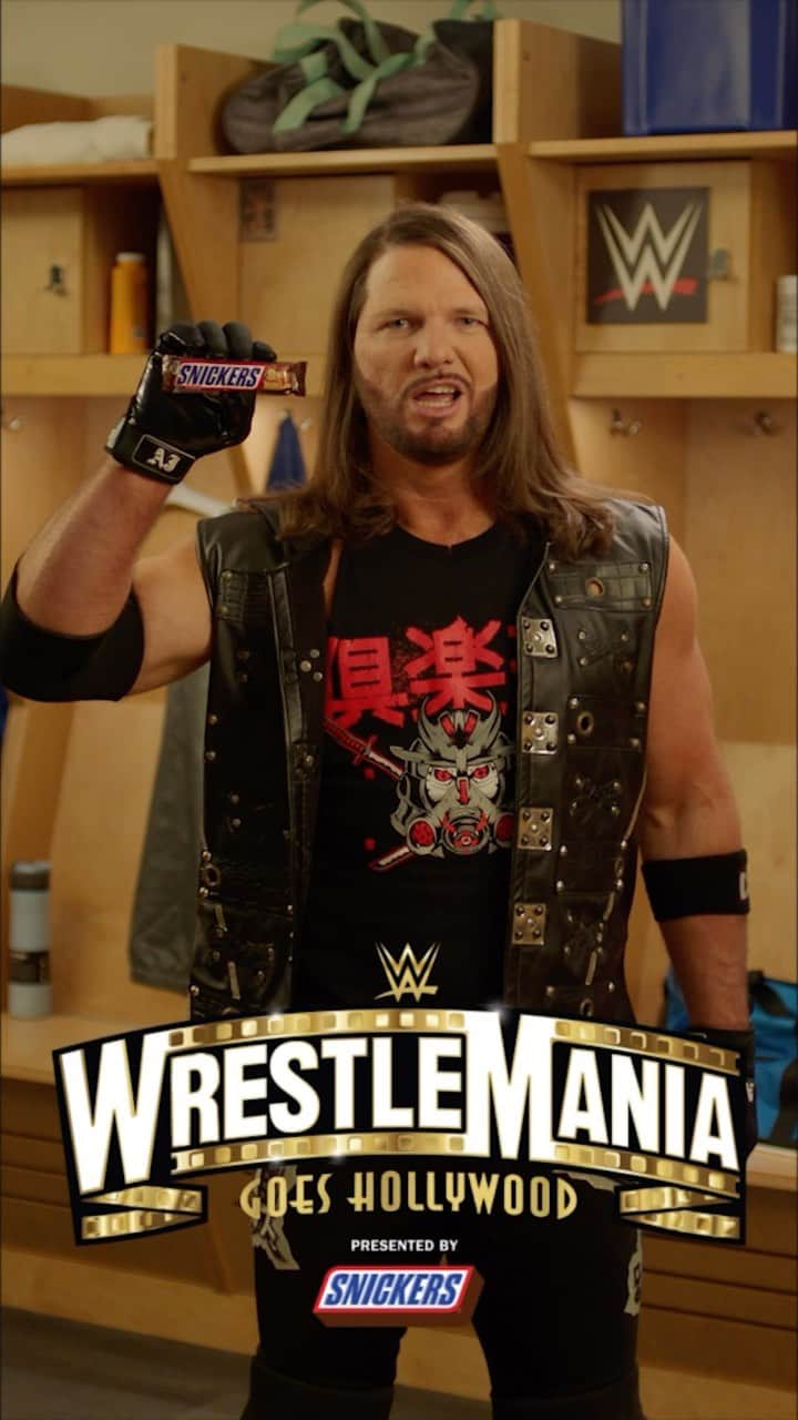 アレン・ジョーンズのインスタグラム：「#TeamSnickers is the PHENOMENAL choice to be the #WrestleMania sponsor! #Team2K doesn’t stand a chance!」