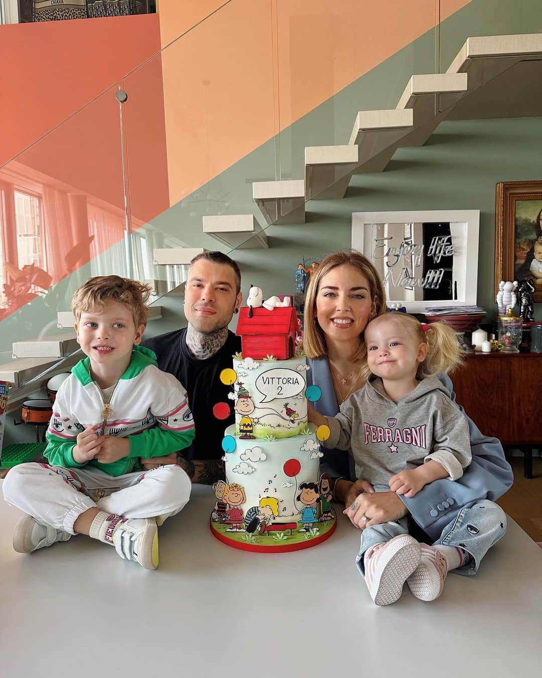 フェデスのインスタグラム：「Happy birthday Vittoria 🥳💖」