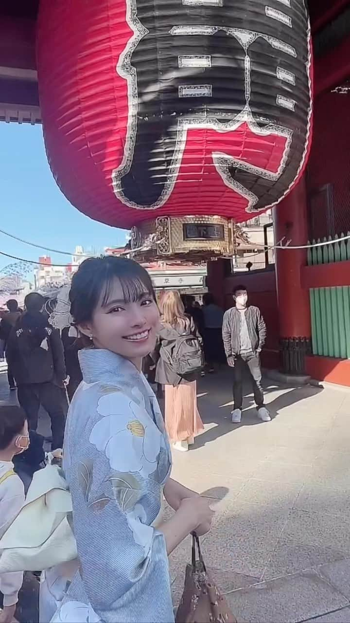 橘沙奈のインスタグラム：「* 浅草ぶらりまとめ👘✨️ とっても賑わってて活気があったよ🤗  船で浅草まで移動して、 ランチは気になってたゆきかげのラーメン🍜 濃厚で美味しかった♡  * * * * * * * * * * * * * #浅草 #浅草グルメ #浅草ランチ #ゆきかげ #着物 #👘」