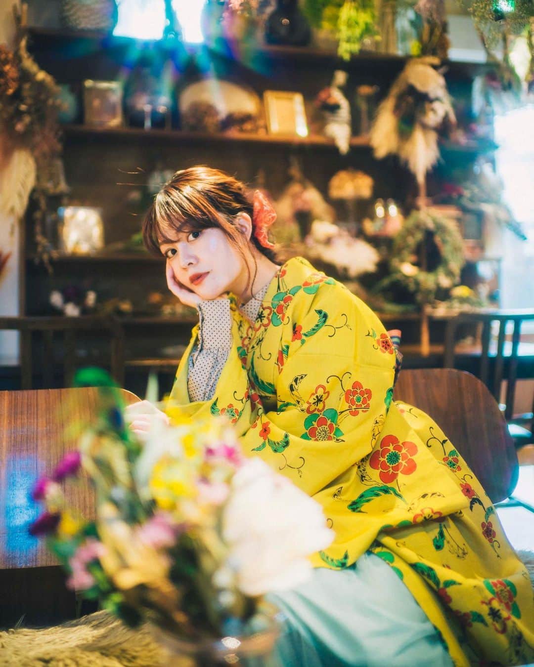 kenta_soyoungさんのインスタグラム写真 - (kenta_soyoungInstagram)「Flower café☕︎. . . 撮影の時に時々寄る映え映えなカフェ 16:00には閉まっちゃうけど、かなーりおしゃれなのでオヌヌメ。  @kamakura.kimono.kanon  @konami_new  @ayaketty1685」3月23日 19時58分 - kenta_soyoung