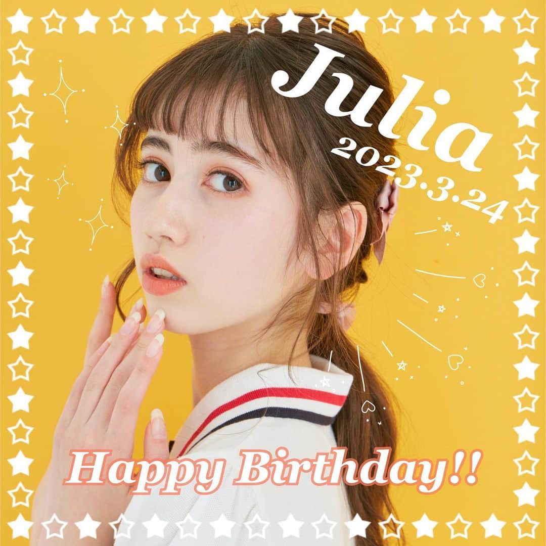 ニコ☆プチのインスタグラム：「. 本日3月24日はジュリアのお誕生日🌟 おめでとう！！🥳 #ジュリア #ニコプチ #birthday」