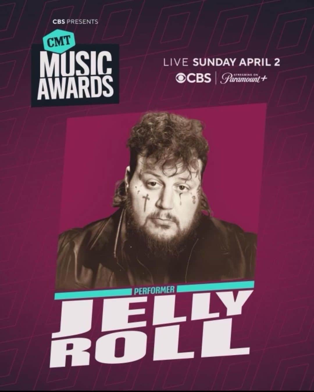 ジャック・ファウラーのインスタグラム：「Very excited to be performing at this years @cmt Awards with @jellyroll615 ❤️🥃 🤠  Tune in April 2nd on CBS」