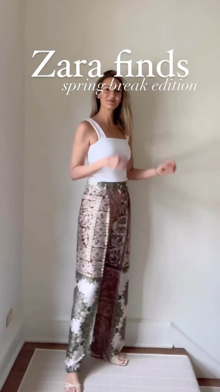 Anna Jane Wisniewskiのインスタグラム：「We love a good Zara find, especially as the season turns. Which is your favorite? #zarafinds #lookforless #springbreakstyle」
