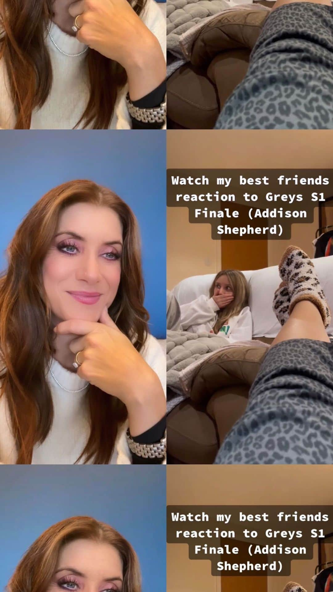 ケイト・ウォルシュのインスタグラム：「I hope she knows what she’s in for… 🤣👏😘 Addie’s back for the #GreysAnatomy 2-part event starting tonight at 9/8c on ABC & streaming on Hulu! 🩺🥼 #Duet   (Credit: @/holam._ on TikTok)」