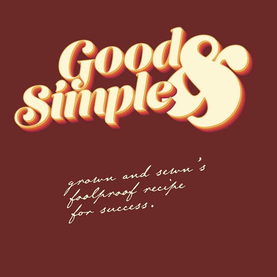 グロウン＆ソーンのインスタグラム：「Keep it simple, stupid.」