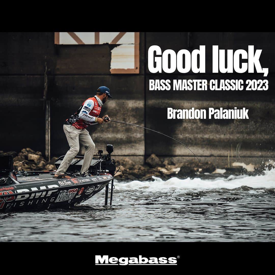 Megabass Inc.のインスタグラム：「Good luck, BASS MASTER CLASSIC 2023. We are proud to have you on our team, bring home a win. バスマスタークラシック2023にブランドン・パラニュークと木村建太が出場！  @brandonpalaniuk  @kentakimura5727  #Megabass #bassmasterclassic  #メガバス #バスマスタークラシック」