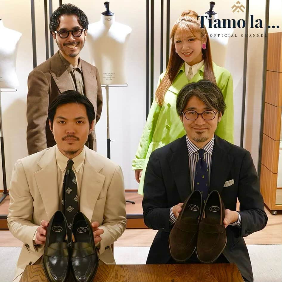 金山睦さんのインスタグラム写真 - (金山睦Instagram)「ティアモさん@yusuke_tiamo_fukushima のFashion Life Styleのyoutube『Tiamo La…』のゲスト出演4本目が本日20時にアップされましたぁ☺️😆✨✨  初めての遠征ということもあり、評判が良い回が続いていたようで、イレギュラーで頻度高めのアップだそうです🥳✨  今回は高級革靴のブランド、クロケット＆ジョーンズさんでのロケで阪急に行ってまいりました🫡🤗 百貨店の奧のお部屋に行って撮影して、借りてきた猫みたいになってないか心配でしたが、どうやら写りはそんな風にはなってなかったですww  ぜひ観てくださいね〜💚💚  #クロケットアンドジョーンズ  #youtube」3月24日 20時15分 - kanayama_chika