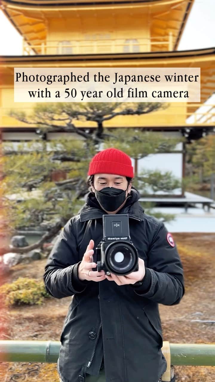 Berlin Tokyoのインスタグラム：「Photographed the Japanese winter with a 50 year old film camera☃️ . . # teamnAkaYoshi . #hellofrom #japan」