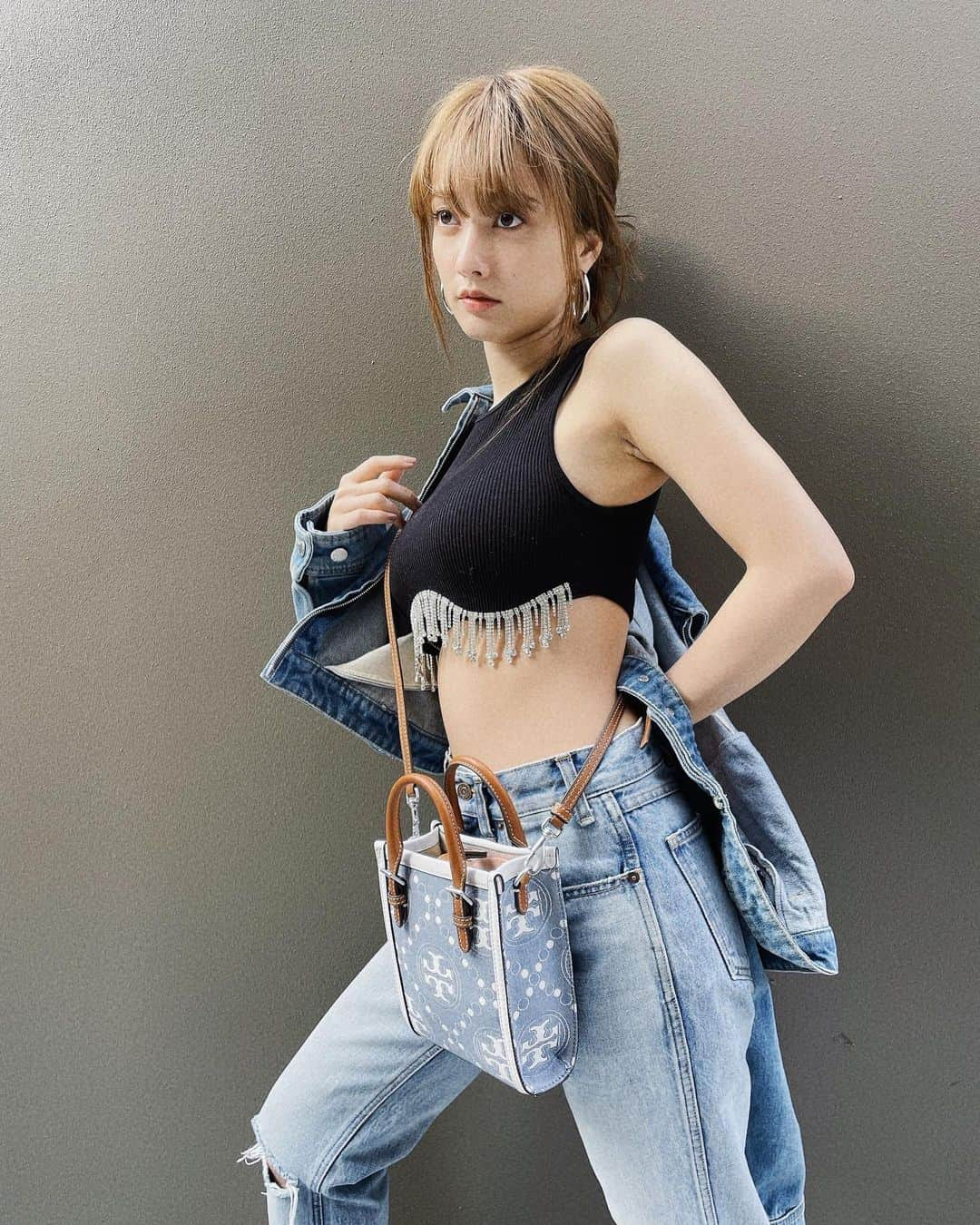 谷まりあさんのインスタグラム写真 - (谷まりあInstagram)「MARIA × #toryburch × Denim 🖤」3月24日 20時34分 - mariaaaa728