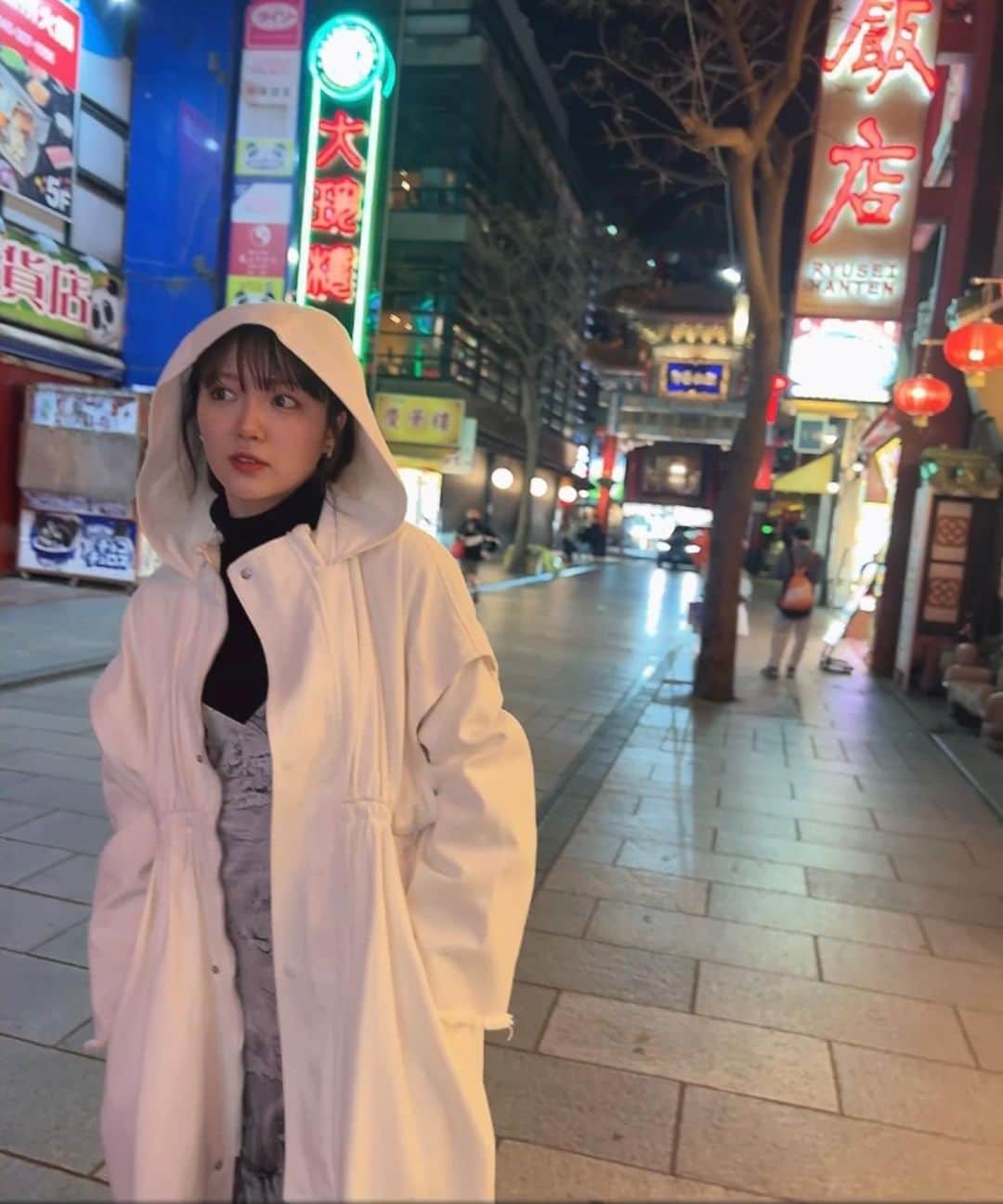 中山莉子のインスタグラム：「→ ライブ終わりに中華街🥟 ⁡ #中華街 #横浜 #横浜中華街 #yokohama」