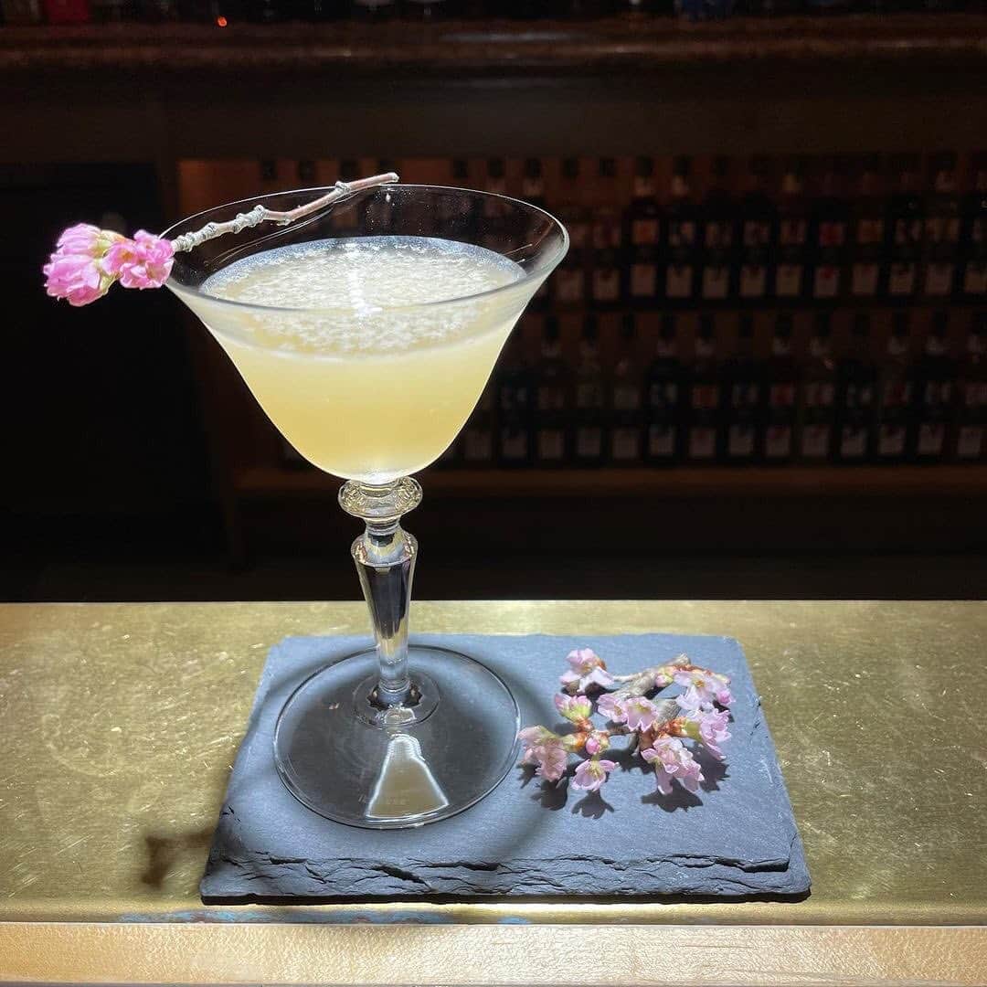 のインスタグラム：「. ホテル内の店舗、ミュージックラウンジ「スターボ」より季節限定の桜カクテルのご紹介です。  *** @starboard_2022 の投稿を紹介***  《 ROKU & SYONAN Gold Cocktail 》 ・サントリー　六　ROKU Gin ・サントリー　奏〈桜〉Kanade Sakura ・Fresh SYONAN Gold Juice ・Peach Syrup ・Herbal liquor  🌸期間限定の桜のカクテル🌸 ジャパニーズジン六と湘南ゴールドをメインに、奏〈桜〉リキュールがほのかに香ります。  contact to @starboard_2022  *******************************  Reposted by @intercontinentalyokohamagrand」