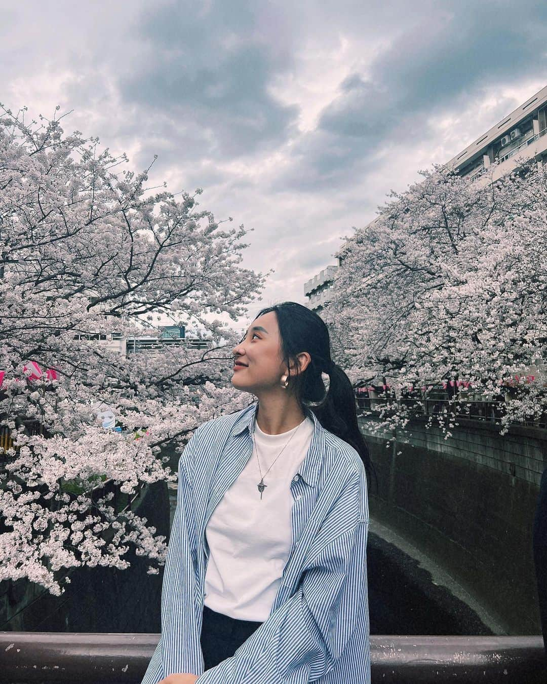 キム・ドユンのインスタグラム：「春って言えばやっぱり桜🌸  #桜 #中目黒 #さくら #sakura #cherryblossom #tokyo #春」