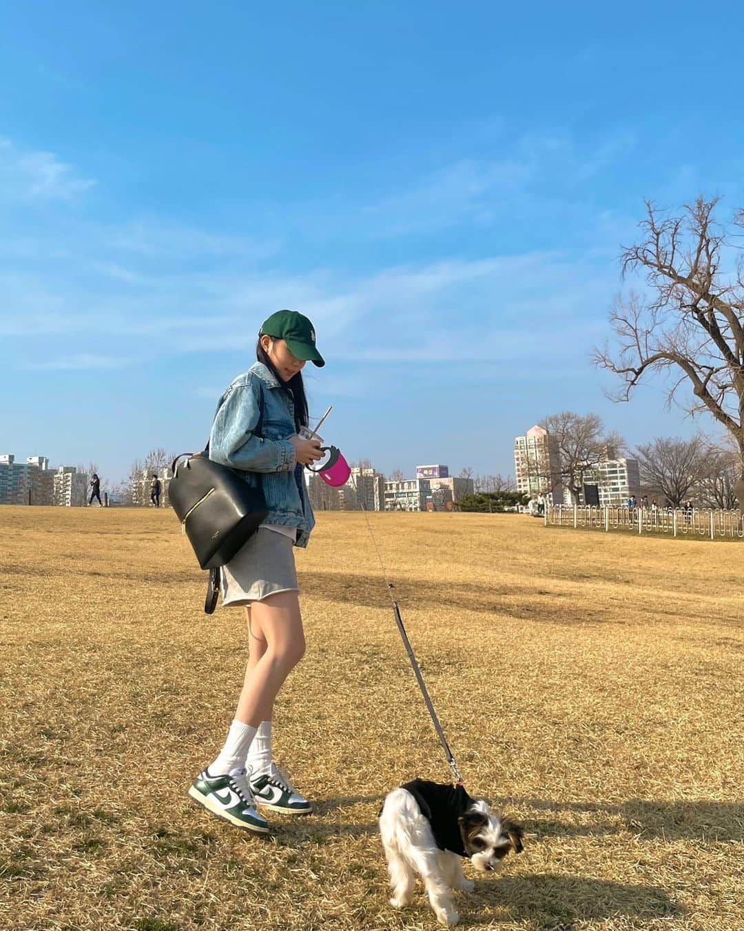 チェ・ダビンのインスタグラム：「🐶☀️🌳」