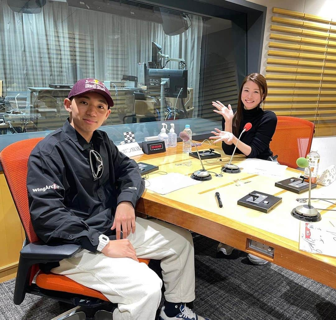 青木愛のインスタグラム：「『K’2nd presents 青木愛 スポーツ to you』📻 ⁡ 今日のゲストは、BMXライダーの中村輪夢選手です🚲✨ ⁡ この名前かっこよすぎません？🚲✨ 同じ京都出身です✌🏻☺️ ⁡ いろんな話をしてくださった中で、中村選手の試合当日の起きる時間が私は1番衝撃的でした😳😳😳笑 え？って聞き返したくらい。笑 ⁡ ニッポン放送 今日 3月24日(金)  21時からです🐶 ⁡ 是非皆さん聴いてください🫶🏻💕」