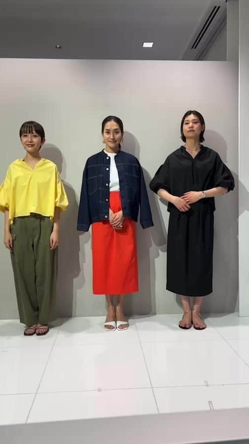 亀恭子のインスタグラム：「@dressterior_official × @kame_kyo  collaboration 2023ss ブラウス&スカート ご紹介☺︎」