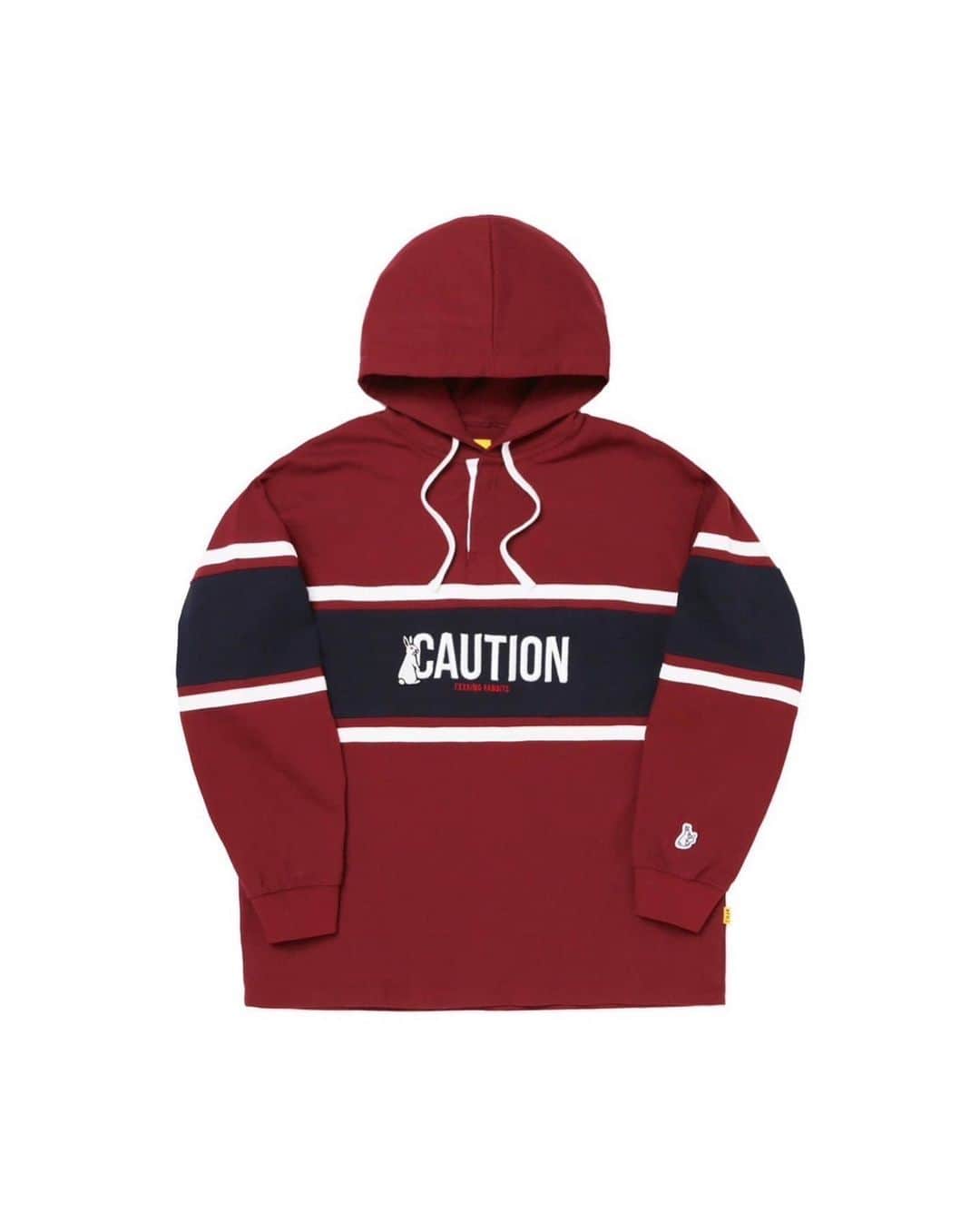 #FR2さんのインスタグラム写真 - (#FR2Instagram)「”CAUTION Rugby Hoodie”  Available Now.  We ship worldwide.  #FR2#fxxkingrabbits#頭狂色情兎#smokingkills」3月24日 19時12分 - fxxkingrabbits