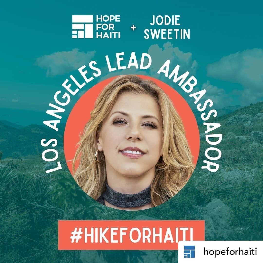 ジョディ・スウィーティンさんのインスタグラム写真 - (ジョディ・スウィーティンInstagram)「@hopeforhaiti I’m thrilled to announce that I’ll be the  Los Angeles Lead Ambassador for the 5th Annual Hike for Haiti! Put on your hiking boots and join us next Friday, 3/31 in Temescal Canyon Park for a hike supporting access to quality education, clean water, and public health in Haiti. Tickets are extremely limited - don't miss out! Register at http://give.hopeforhaiti.com/hike or via the link in our bio (@hopeforhaiti). Can't make it in person? Register to hike on your own with friends, family, or colleagues in your community during the month of April. Join the global #HikeforHaiti community today! ⁠ #hopeforhaiti #jodiesweetin」3月25日 6時28分 - jodiesweetin