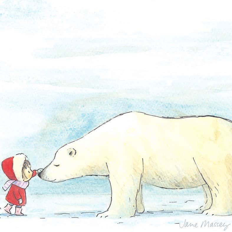 Jane Masseyのインスタグラム：「Most of my picture book commissions over the years have begun when the publisher approached me with a text that they thought might suit my illustration style. In the case of my latest book the publisher was so taken by the sentiment in this watercolour that they created a story for the characters! The text is so beautiful that it brought me to tears when I first read it. The characters have evolved as the book came together. I can’t wait to share the artwork from the book with you nearer to its publication in Spring 2024. ❤️」